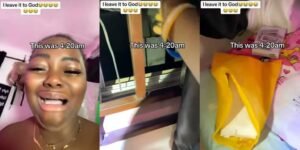 Heartbreaking Moment as Vendor Breaks Down in Tears After Thieves Steal Customer’s Paid Clothes