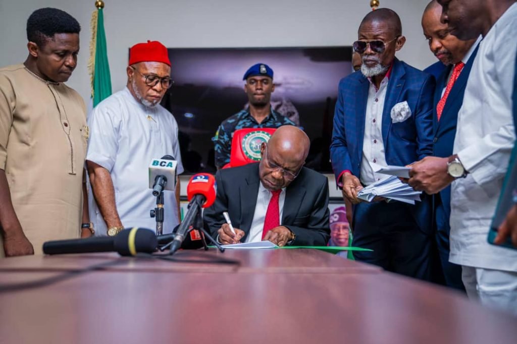 Gov. Otti Signs N750bn Budget for Abia State's 2025 Fiscal Year, Pledges Continued Progress