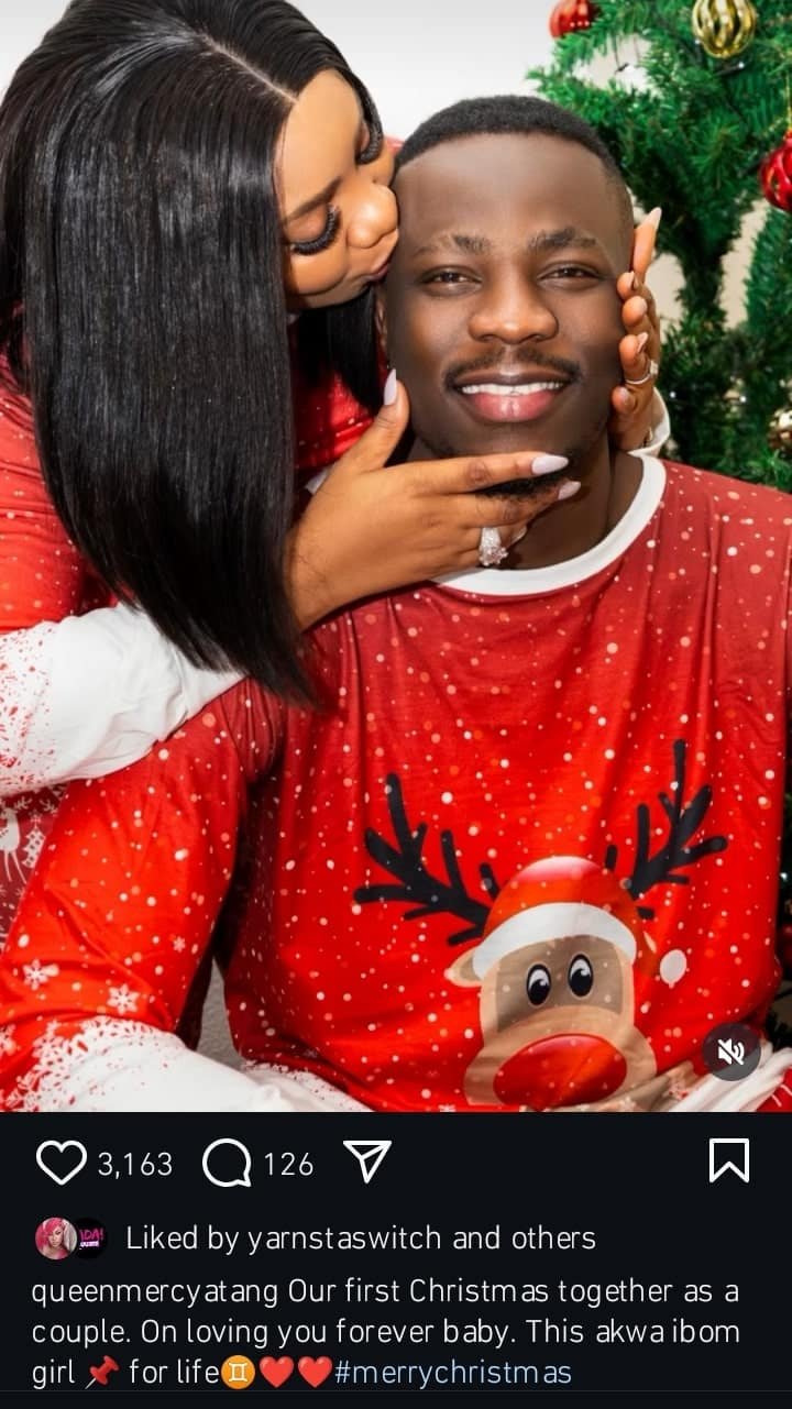 BBNaija Queen Celebrates First Christmas With Husband, Promises Eternal Love in Heartwarming Photos