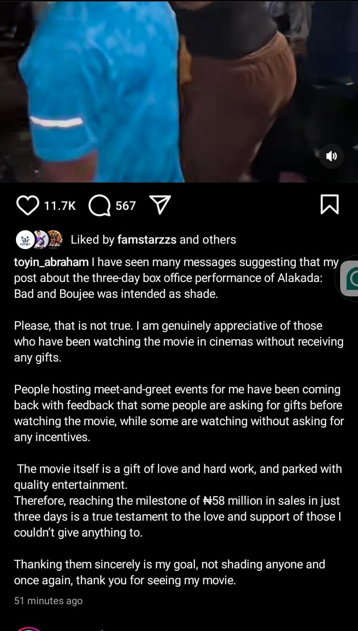 Toyin Abraham Denies Shading Funke Akindele and Mercy Aigbe Over Movie Promotions
