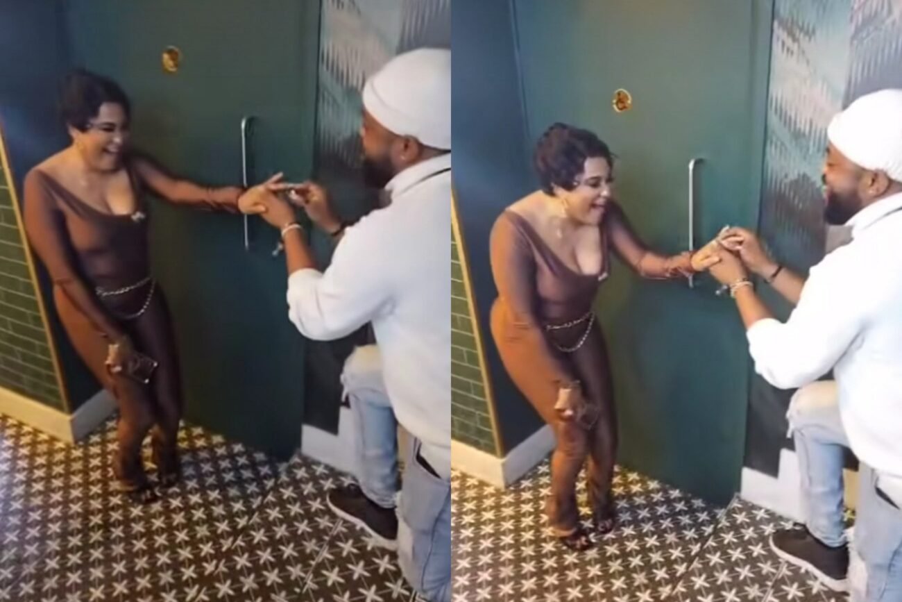 Fans React as Damola Olatunji Shares Proposal Video with Mystery Lady