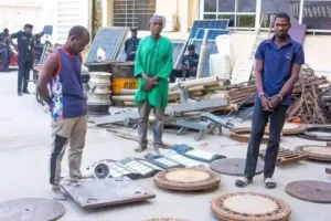 Police Arrest Suspects Over Theft of Sewage Manhole Covers in Abuja