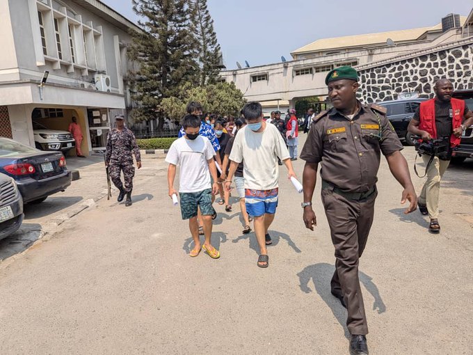 EFCC Arraigns 11 Chinese Nationals, One Filipino and Company for Alleged Cybercrimes and Romance Fraud in Lagos