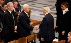 Trump and Pence Exchange Handshake at Jimmy Carter’s Funeral Amid Lingering Tensions