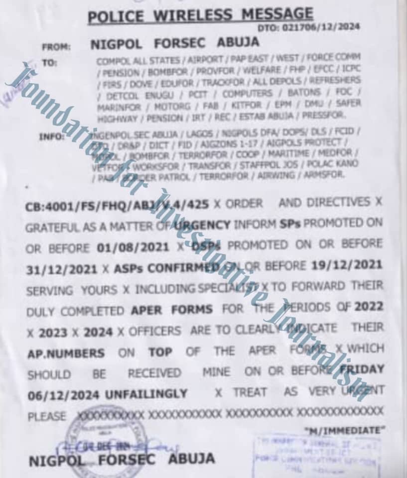 Nigerian Policemen Cry Out as N10,000 Bribe Denial Blocks Their Promotion, Career Growth Stalled