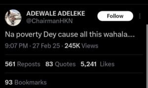 Netizens Slam Davido’s Brother Adewale Adeleke Over Burna Boy and Sophia Egbueje's Lamborghini Drama