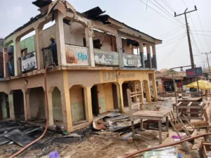 Fire Ravages Shopping Complex in Ibadan, Millions in Property Lost