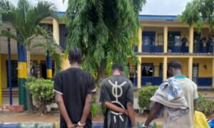 Imo Police Parade Three Suspects in Possession of Human Skull