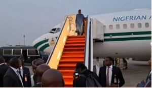Tinubu Arrives in Ethiopia for AU Summit, Set to Address Security Issues