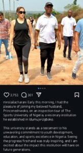 Regina Daniels Absent as Laila Charani Joins Ned Nwoko on Official Duty Amid Growing Affection