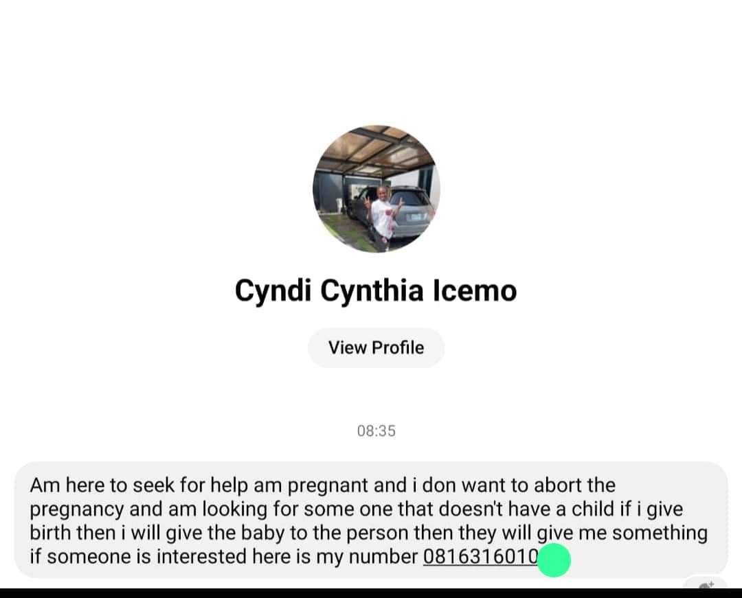 Desperation or Trafficking? Pregnant Woman Offers Unborn Baby for Adoption in Exchange for Money