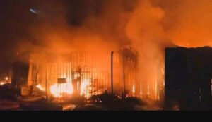 Fire Razes Seven-Storey Commercial Building in Lagos