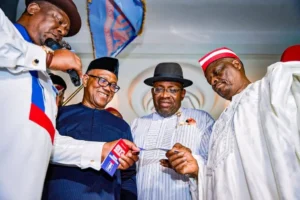 Coast clear for Obi as NDC zones 2027 presidency slot to South 09 May 2026 4:26 pm WAT Tokunbo2 By Tokunbo2 Coast clear for Obi as NDC zones 2027 presidency slot to South ]From Adesuwa Tsan, Abuja The Nigeria Democratic Congress (NDC) has officially ceded its 2027 presidential ticket to the South for a single four-year tenure, paving the way for former Anambra State governor Peter Obi and other southern contenders to seek the party’s presidential nomination. The resolution was ratified during the party’s inaugural national convention on Saturday in Abuja following a motion introduced by the member representing Ogbaru Federal Constituency in the House of Representatives, Afam Victor Ogene. Buzz Day Strange Beast Emerges From Water - Ranger Calls For Backup Learn more Delegates at the convention overwhelmingly backed the proposal that the NDC presidential ticket should be retained in the South for only one four-year tenure starting from 2027, with the presidency expected to rotate back to the North in 2031. The announcement sparked jubilation among delegates and supporters at the convention ground, with many describing the move as a calculated effort to galvanise support from the southern region ahead of the next electoral cycle. Addressing the convention, Obi, a former Labour Party presidential candidate, declared that the movement was focused on lifting Nigeria out of poverty, insecurity, and leadership failure. “We are not changing political platforms for transactional reasons. “We are making a principled decision to find a platform that gives us the opportunity to build a new Nigeria that is possible,” he stated. He cautioned against moves to weaken opposition politics in the country and turn Nigeria into a one-party state by the same people who once benefited from democracy. “Today in Nigeria, beneficiaries of democracy are becoming agents of the destruction of democracy,” he said. “We must insist that Nigeria cannot become a one-party state. Nigeria must remain a democracy and we are determined that in 2027 there will be free, fair, and credible elections.” Going further, Obi decried the economic woes and security challenges across the country, saying over 140 million Nigerians currently live in multidimensional poverty, with millions of youths unemployed. “Nigeria is not a poor country; it is a country trapped in poverty by poor leadership and governance,” he declared. He assured that the NDC would pursue policies aimed at transforming Nigeria from a consumption-based economy to a production-driven economy, restoring national security, and rebuilding public trust in governance. “We want a Nigeria where citizens are safe whether in Kano, Katsina, Kebbi, Sokoto, Benue, Rivers, or anywhere else in the country,” Obi added. In his remarks, former Kano State Governor and leader of the Kwankwasiyya Movement, Rabiu Kwankwaso, expressed full support for the decision to zone the party’s 2027 presidential ticket to the South, saying the move reflected the party’s power-sharing arrangement and commitment to fairness. Addressing delegates, supporters, and party stakeholders, he said, “I support the decision to zone the presidential ticket to the South so that the region can complete its eight years. “This is in line with the zoning process and party agreement,” he added, while urging Nigerians and party supporters to participate in the party’s mobilisation efforts ahead of the 2027 elections. Other News NDC zoning presidential ticket to South no threat to Tinubu – Uzodimma Obi’s entry sparks firestorm in Anambra NDC NDC zones presidency to South for single term In his submission, the national leader of the NDC and former Bayelsa State governor, Seriake Dickson, condemned the intimidation of opposition parties by the establishment and decried the shrinking democratic space. “The Nigerian opposition landscape is heavily compromised, intimidated, and constricted,” Dickson said. He disclosed that the party had endured years of legal and administrative hurdles before eventually securing registration from the Independent National Electoral Commission (INEC) earlier this year. “The Independent National Electoral Commission complied and issued us a certificate of registration in February this year,” he stated. “Contrary to propaganda, there is no appeal in any court against that decision and INEC has duly registered our party.” He explained that “in the national interest and in line with the principles upon which the NDC was established, we have taken a historic resolution on zoning.” In his address, the national chairman of the party, Moses Cleopas, said the NDC was founded on the principles of justice, inclusion, accountability, and national development. According to him, the convention marked a major milestone in the democratic journey of the party and its supporters across the country. Saying the NDC is positioning itself as a major opposition party ahead of the 2027 elections, he stated, “Today we gather not merely to hold a convention, but to write a new chapter in the democratic history of our dear nation, Nigeria.” He continued, “For years our leaders and members endured administrative bottlenecks, institutional delays, and political frustrations, yet we refused to surrender,” adding that the eventual registration of the NDC was “a victory for constitutional democracy and the Nigerian people.” On the state of the nation, he lamented harsh economic hardship, unemployment, inflation, and insecurity plaguing citizens. “Millions of Nigerians can no longer afford to provide for their families. Small businesses continue to collapse under severe economic pressures,” Cleopas said. Beyond rhetoric, Cleopas declared that “true opposition must provide ideas, direction, accountability, and credible alternatives for national progress.” He affirmed that the party remained committed to “issue-based politics, constructive engagement, and people-oriented governance.” Going further, Cleopas stated that the NDC would prioritise youth empowerment, women inclusion, institutional reforms, and economic productivity if given the opportunity to lead. “Our mission is clear: to promote governance founded on integrity, competence, and inclusiveness. “To our youths, I say your future matters, your voice matters and your participation matters. Do not abandon the democratic process,” he said. To party members and delegates, he called for unity and commitment to internal democracy, saying, “Differences of opinion are natural in democratic organisations, but we must always rise above personal ambition for collective national progress.”